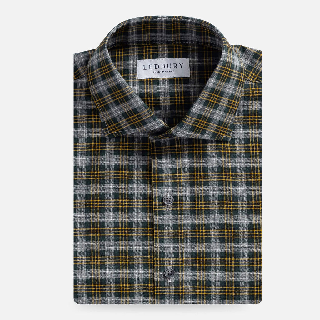 The Yellow Buren Plaid Custom Shirt Custom Casual Shirt- Ledbury