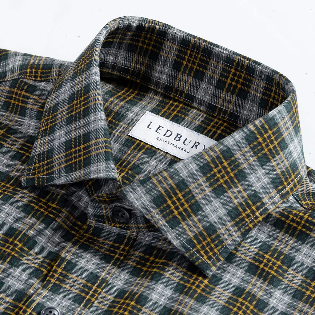 The Yellow Buren Plaid Custom Shirt Custom Casual Shirt- Ledbury