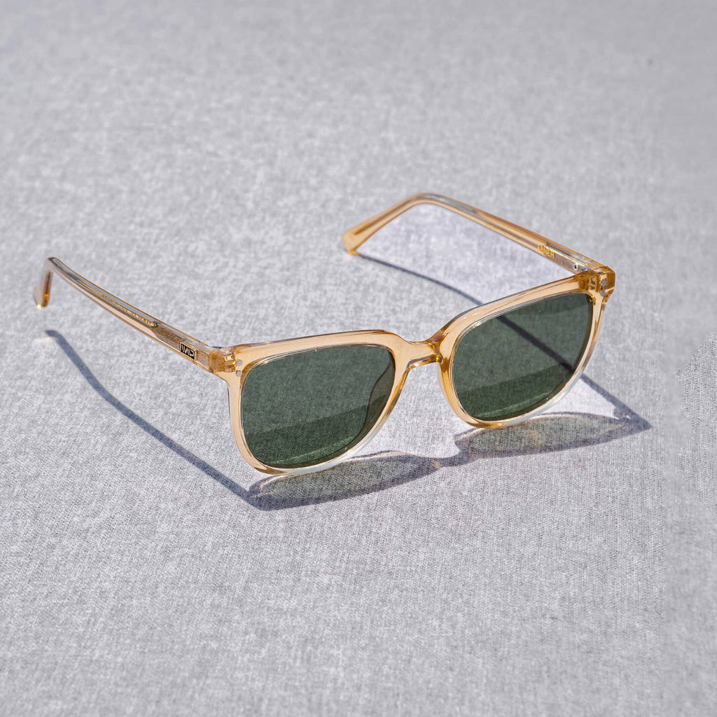 WMP Champagne Crystal Abner Square Sunglasses Sunglasses- Ledbury