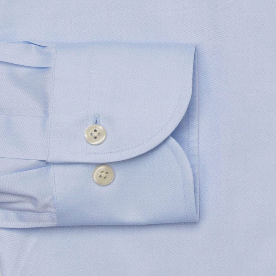 The Blue Fine Twill Spread Dress Shirt – Ledbury