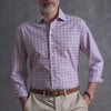 The Pink Swafford Performance Plaid Custom Shirt Custom Dress Shirt- Ledbury