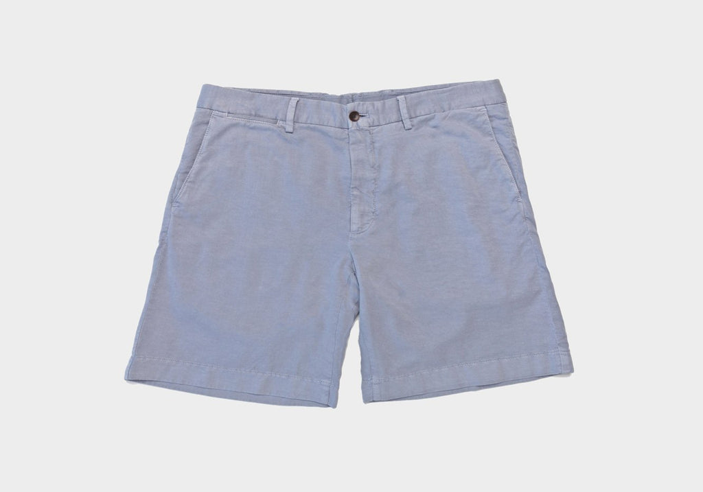 The Dusk Blue Richmond Washed Twill Short Shorts- Ledbury