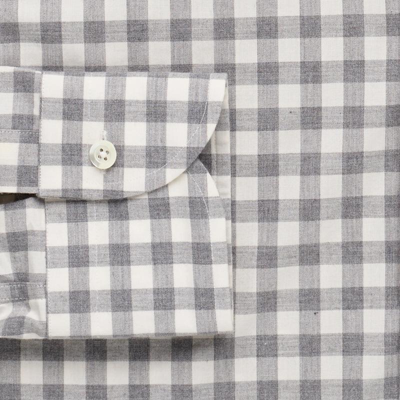 The Grey Heather Rhodes Heathered Gingham Casual Shirt Casual Shirt- Ledbury