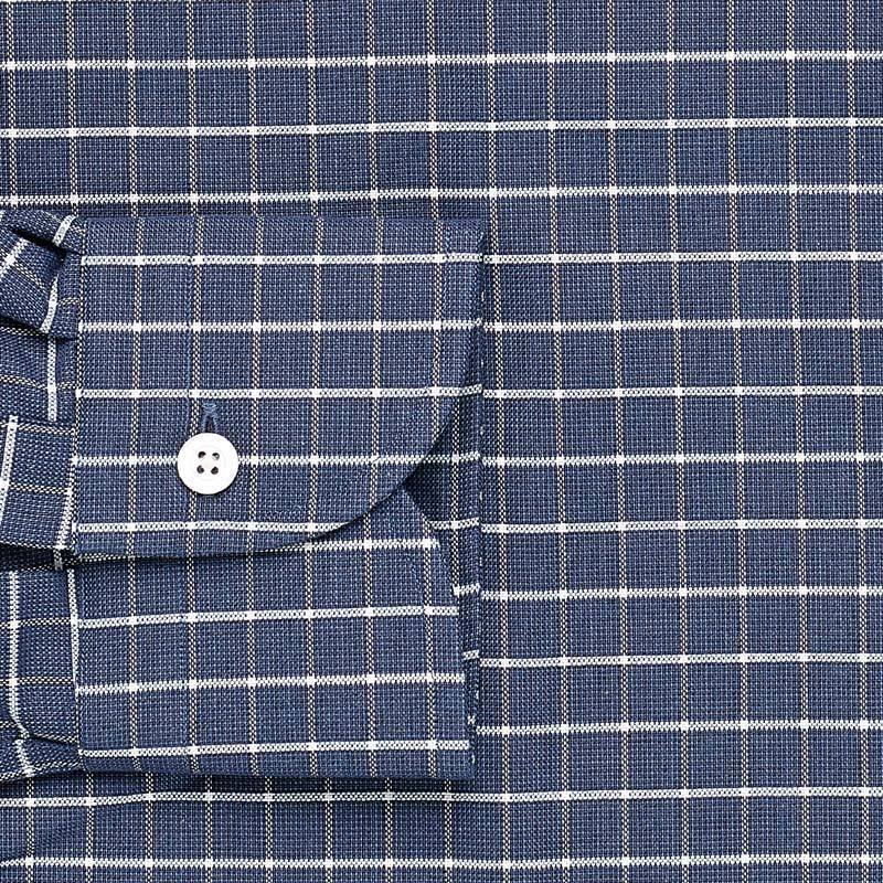 The Cadet Blue Wildwood Windowpane Casual Shirt Casual Shirt- Ledbury