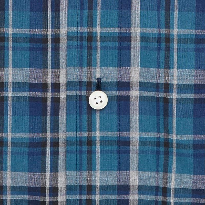 The Dark Blue Lanvale Plaid Casual Shirt Casual Shirt- Ledbury