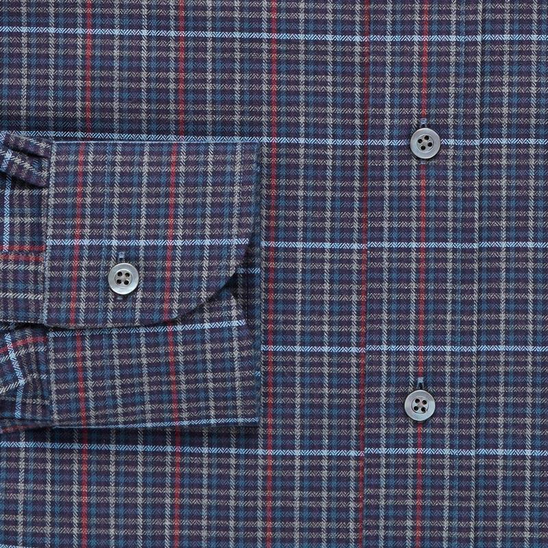 The Navy Palmyra Check Casual Shirt Casual Shirt- Ledbury