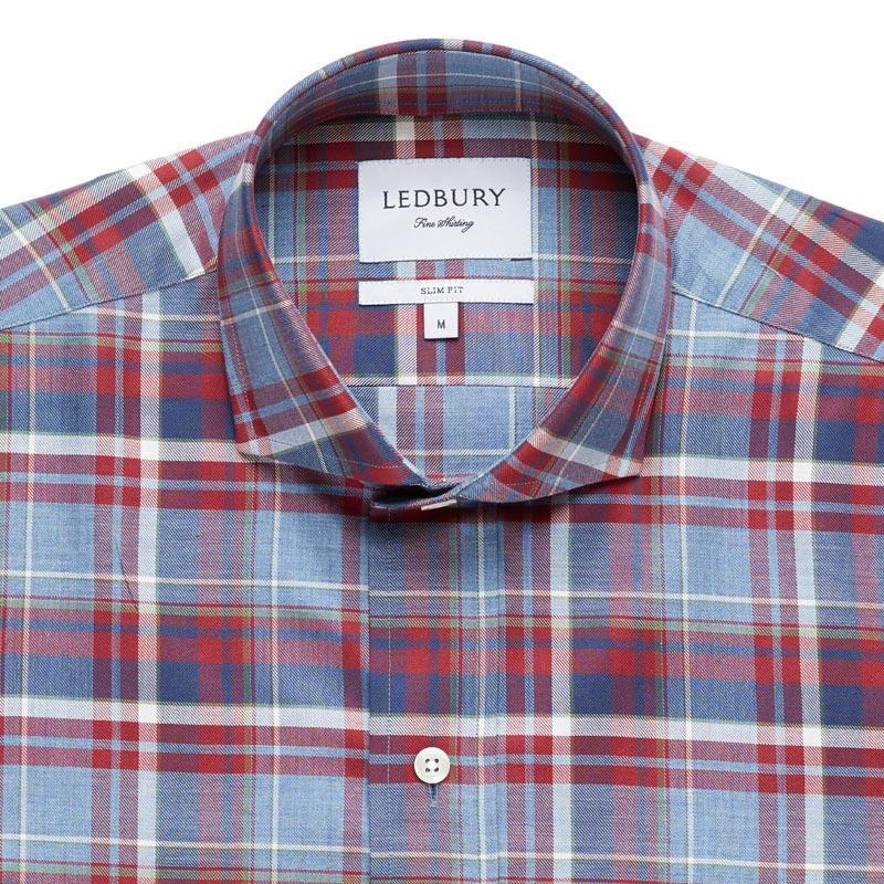 The Red Avondale Plaid Casual Shirt Casual Shirt- Ledbury