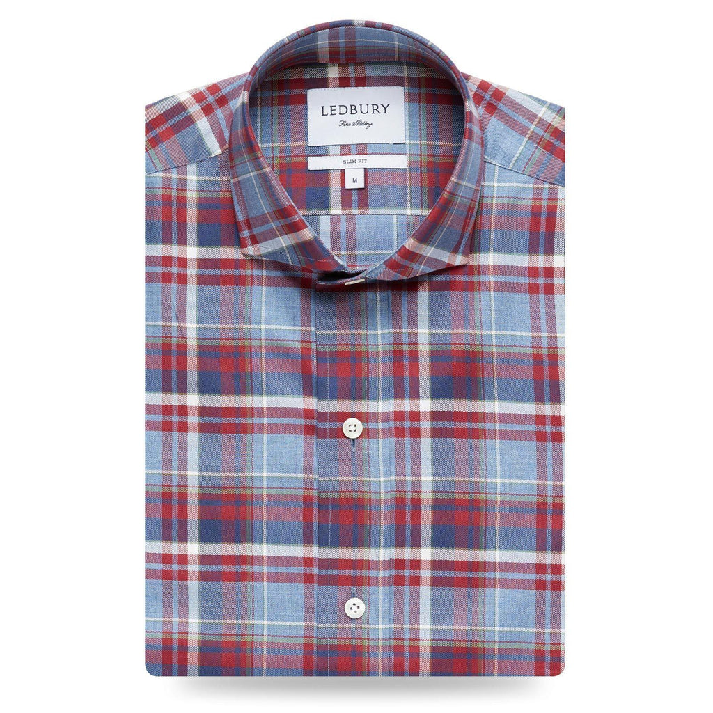 The Red Avondale Plaid Casual Shirt Casual Shirt- Ledbury