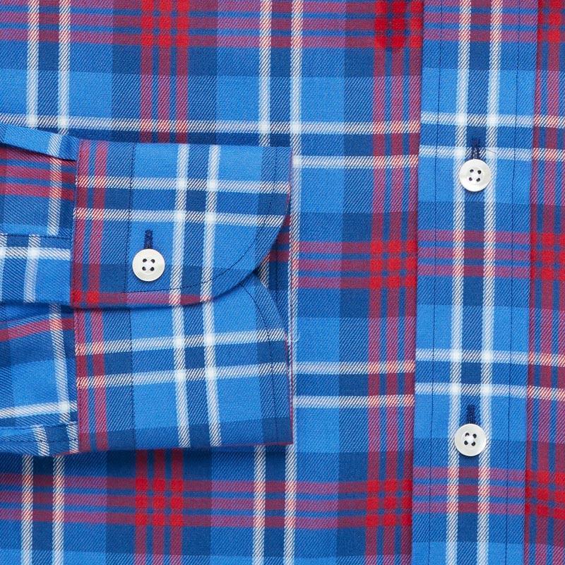 The Blue Elmsmere Plaid Casual Shirt Casual Shirt- Ledbury