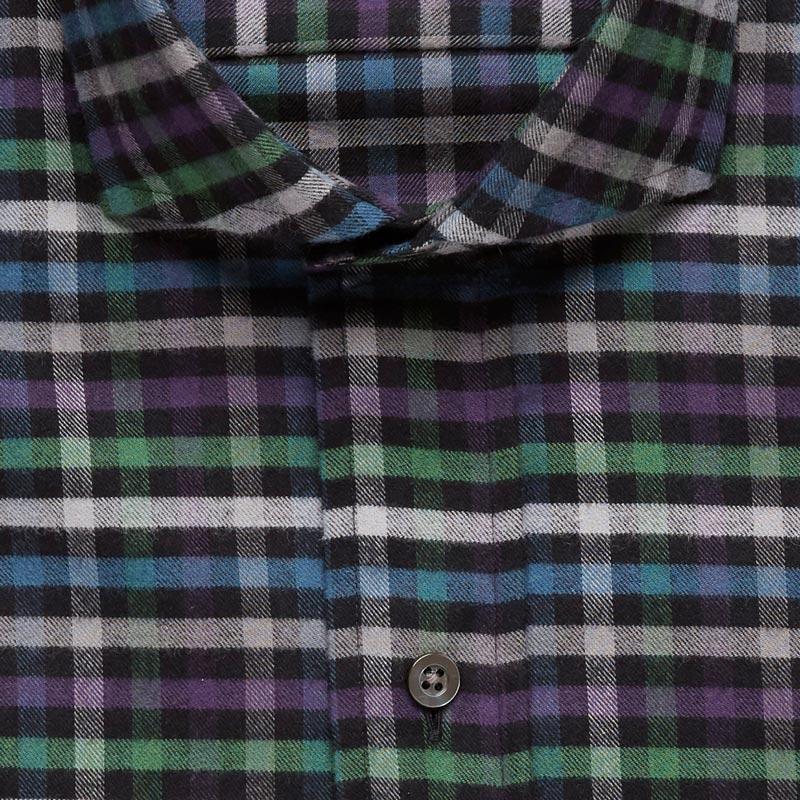 The Deep Purple Linwood Flannel Casual Shirt Casual Shirt- Ledbury