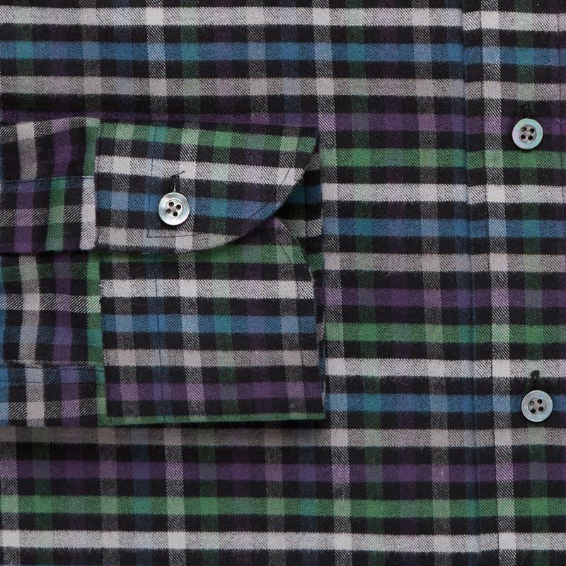 The Deep Purple Linwood Flannel Casual Shirt Casual Shirt- Ledbury