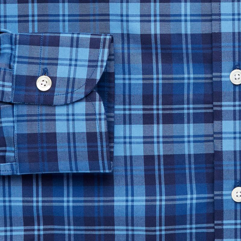 The Blue Talmadge Plaid Caual Shirt Casual Shirt- Ledbury