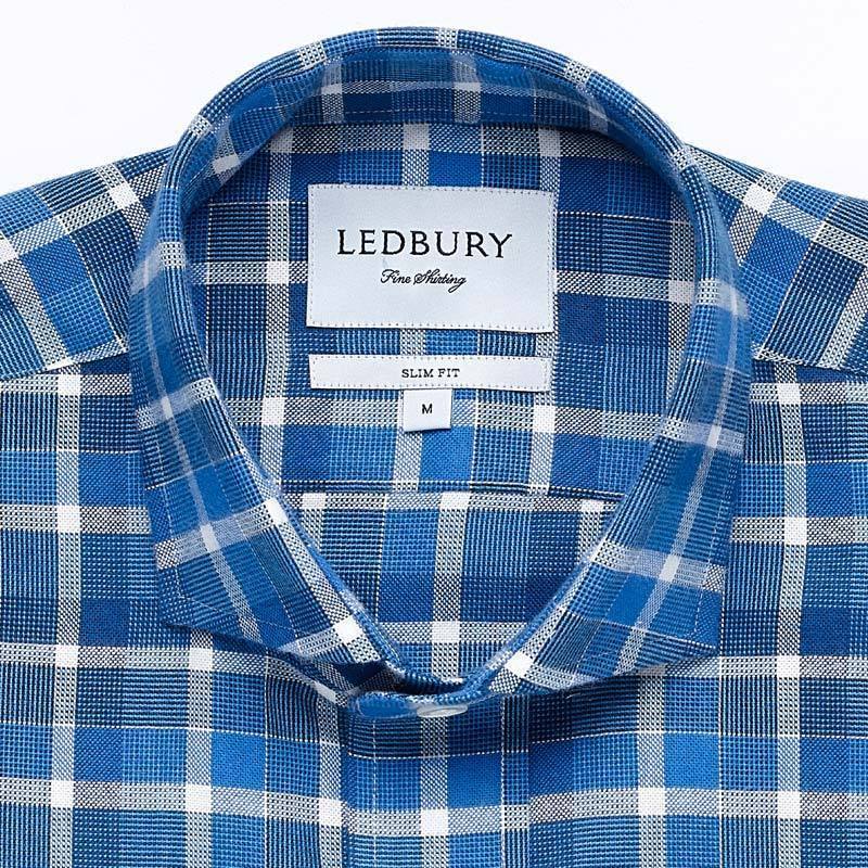 The Blue Shaffer Check Casual Shirt Casual Shirt- Ledbury