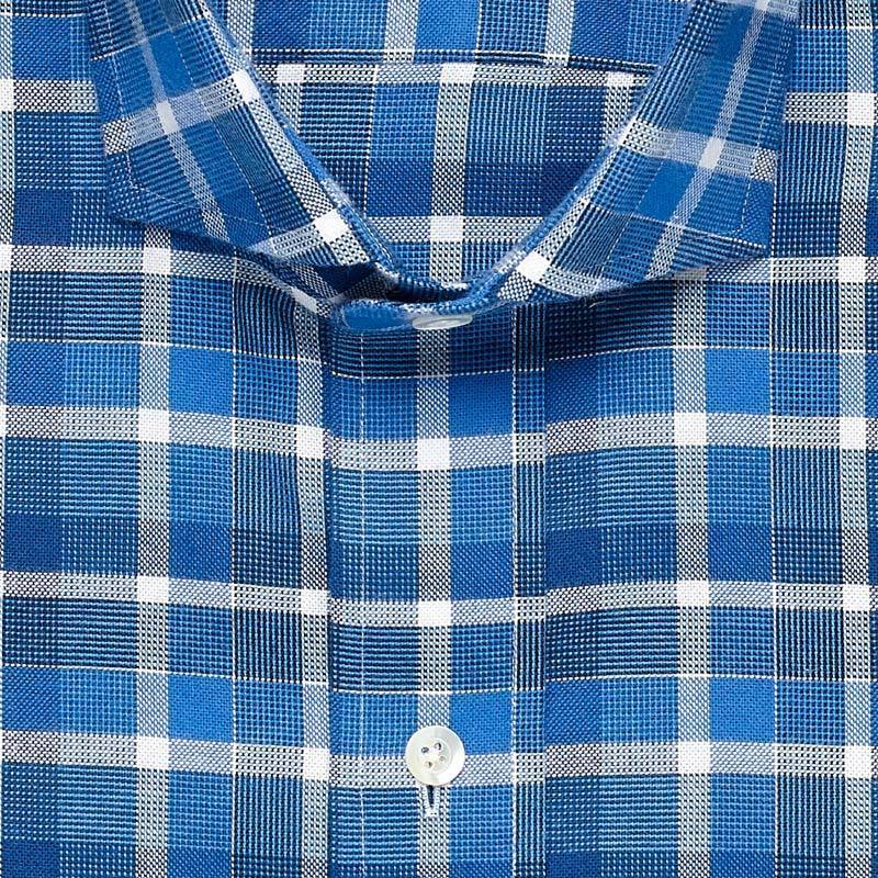 The Blue Shaffer Check Casual Shirt Casual Shirt- Ledbury