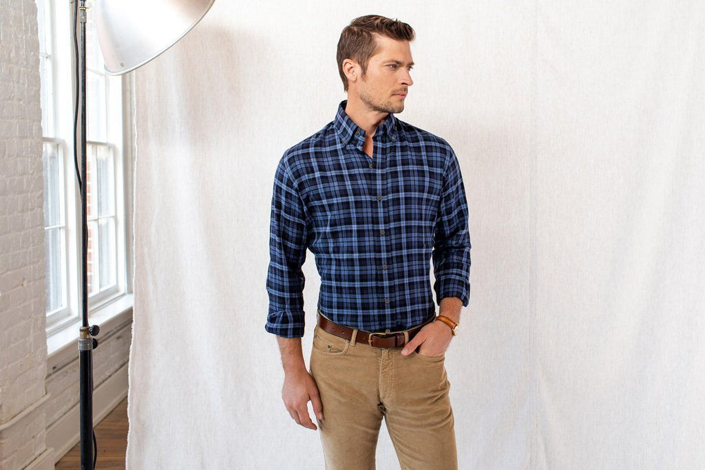 The Navy Torello Check Casual Shirt Casual Shirt- Ledbury