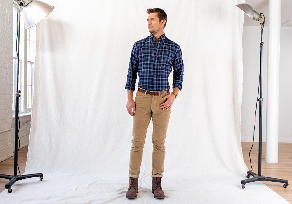 The Navy Torello Check Casual Shirt Casual Shirt- Ledbury