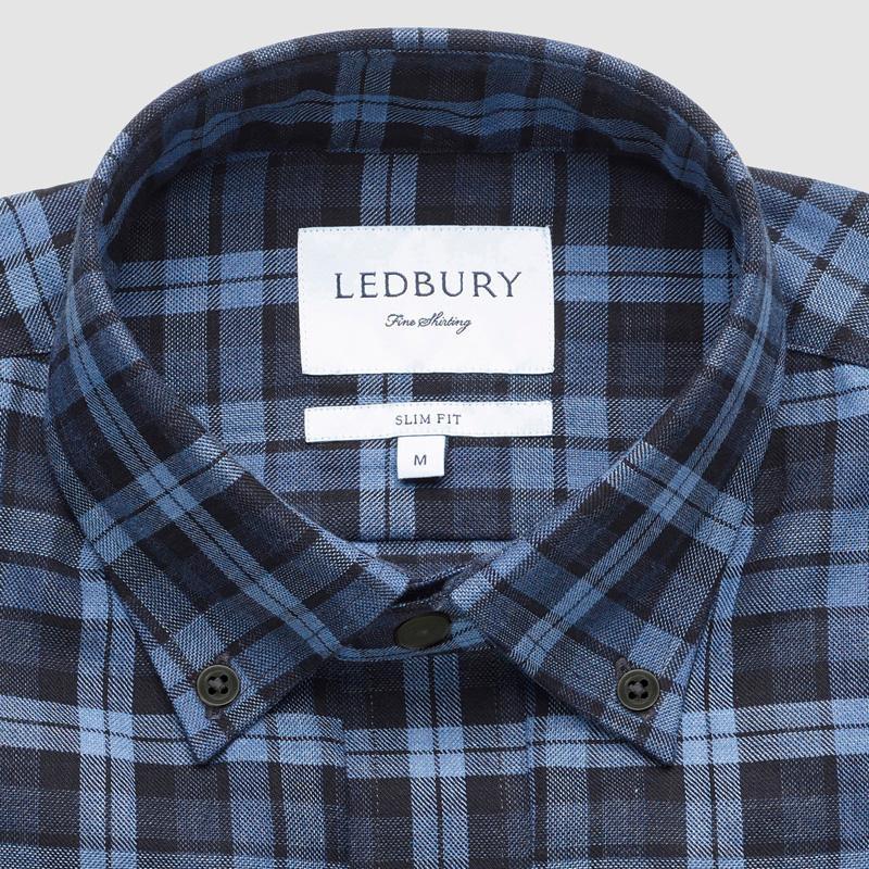 The Navy Torello Check Casual Shirt Casual Shirt- Ledbury
