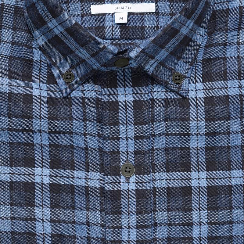 The Navy Torello Check Casual Shirt Casual Shirt- Ledbury
