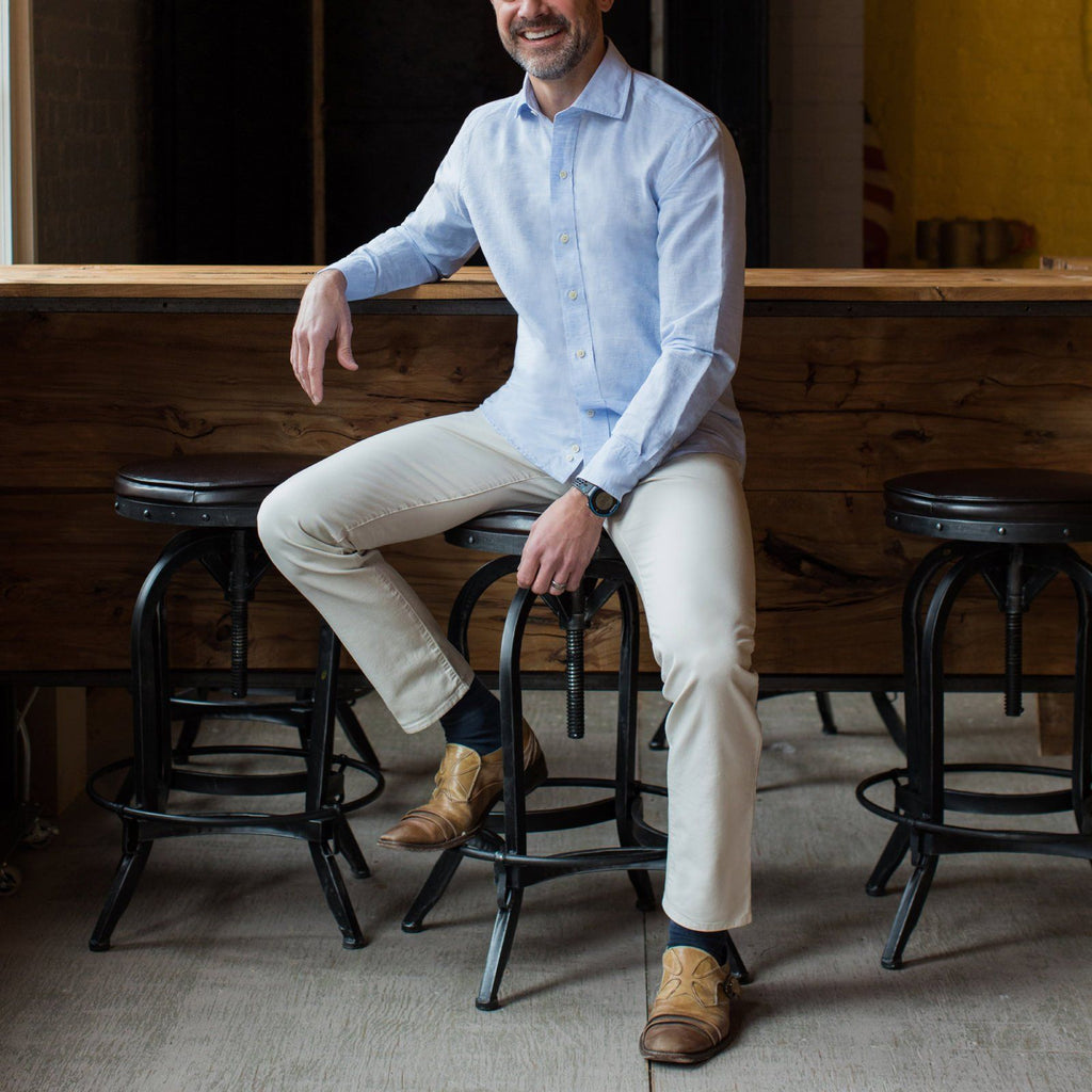 The Blue Edmunton Dress Shirt Dress Shirt- Ledbury