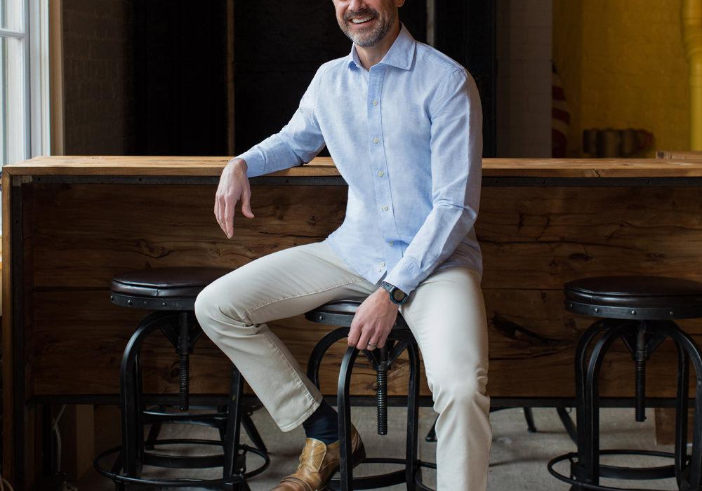 The Blue Edmunton Dress Shirt Dress Shirt- Ledbury