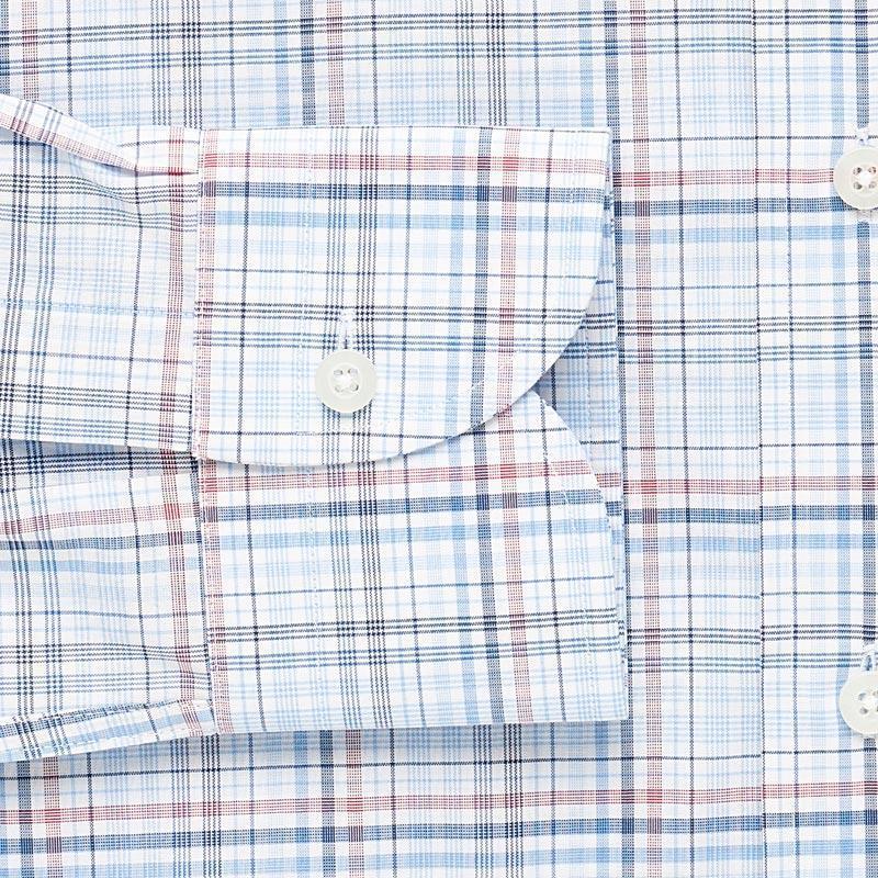 The Blue Talcott Check Dress Shirt Casual Shirt- Ledbury