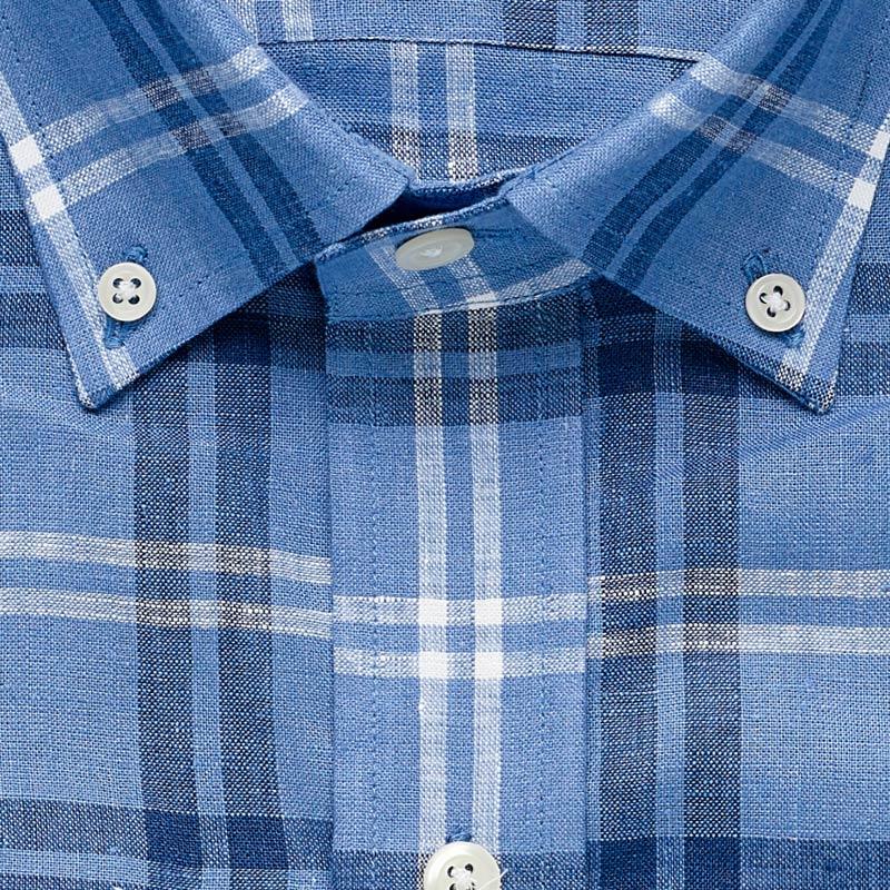 The Blue Wilbanks Plaid Casual Shirt Casual Shirt- Ledbury