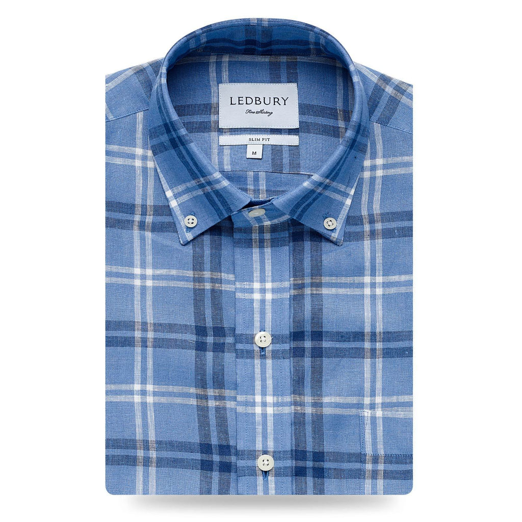 The Blue Wilbanks Plaid Casual Shirt Casual Shirt- Ledbury