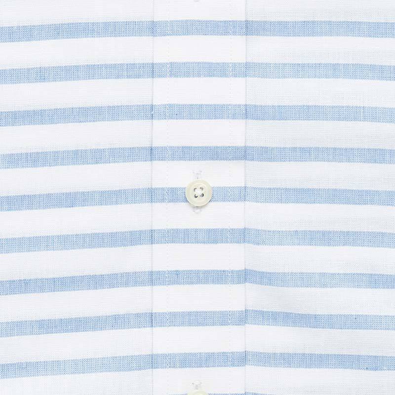 The Blue Short Sleeve Gunnin Stripe Casual Shirt Short Sleeve- Ledbury