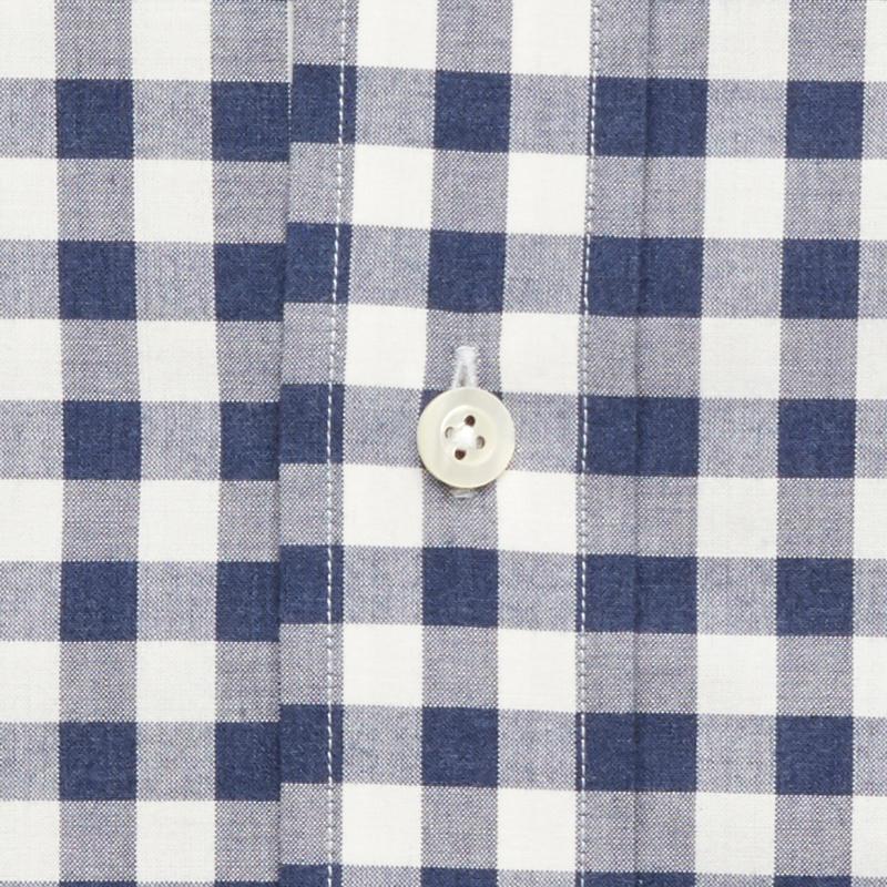 The Navy Currier Heather Gingham Casual Shirt Casual Shirt- Ledbury