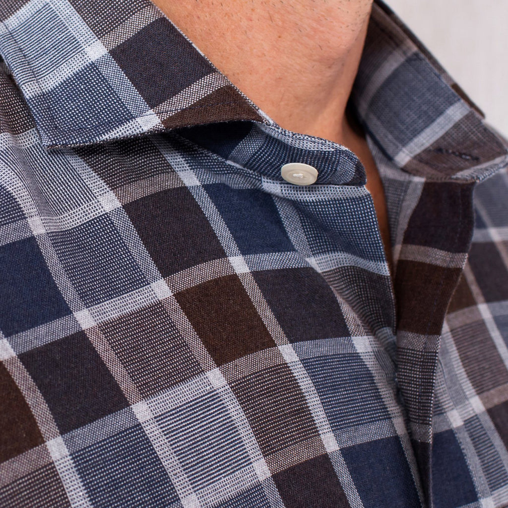 The 2018 Cadet Blue Tennyson Plaid Casual Shirt Casual Shirt- Ledbury