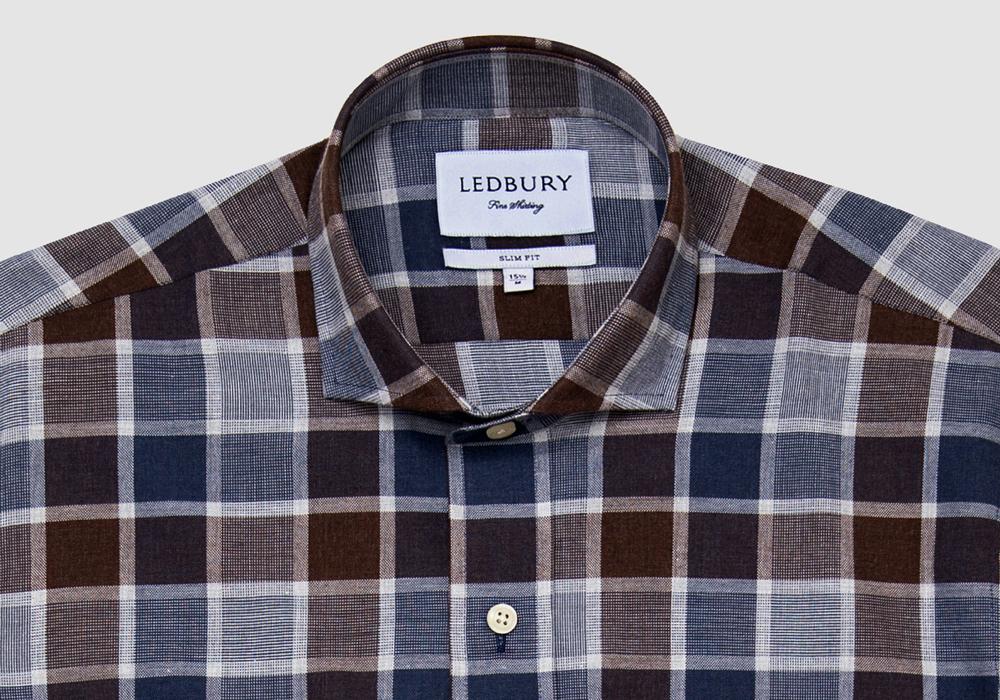 The 2018 Cadet Blue Tennyson Plaid Casual Shirt Casual Shirt- Ledbury