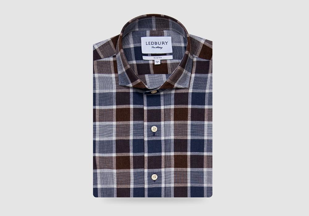 The 2018 Cadet Blue Tennyson Plaid Casual Shirt Casual Shirt- Ledbury