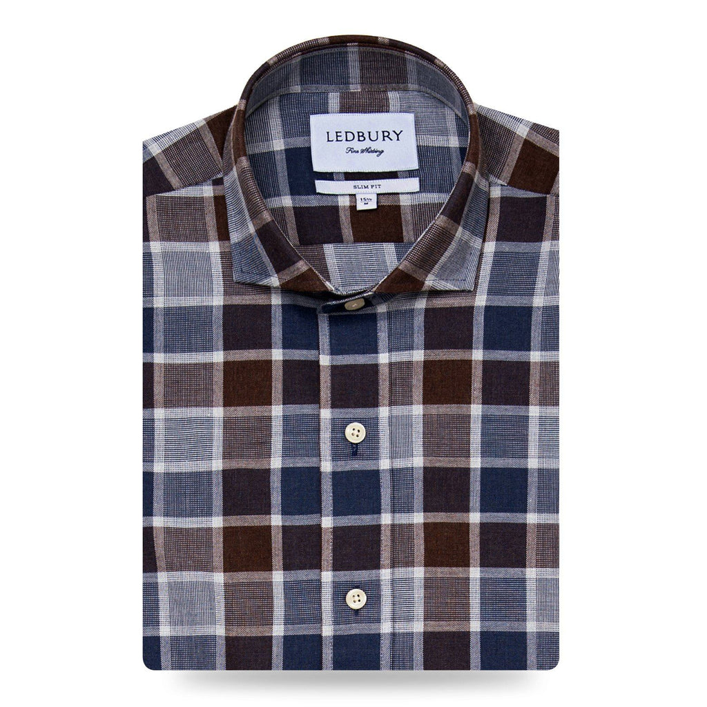 The 2018 Cadet Blue Tennyson Plaid Casual Shirt Casual Shirt- Ledbury