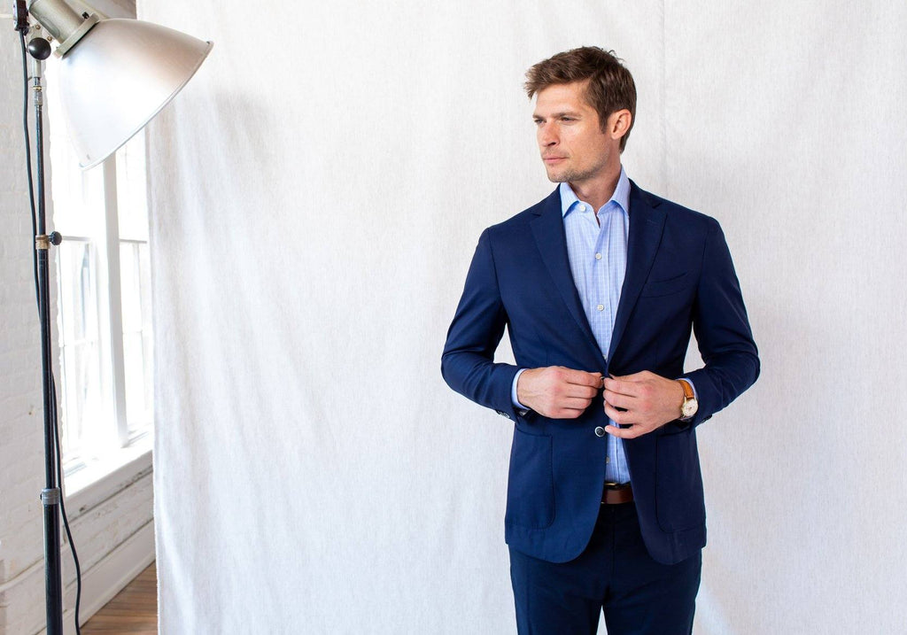The Blue McBride Check Dress Shirt Dress Shirt- Ledbury