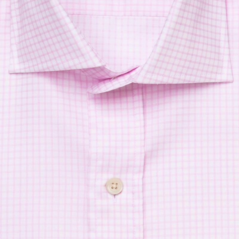 The Pink Kimball Check Dress Shirt Dress Shirt- Ledbury