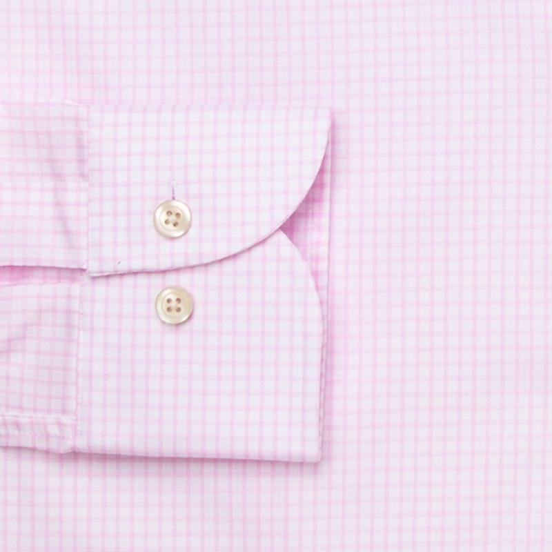 The Pink Kimball Check Dress Shirt Dress Shirt- Ledbury