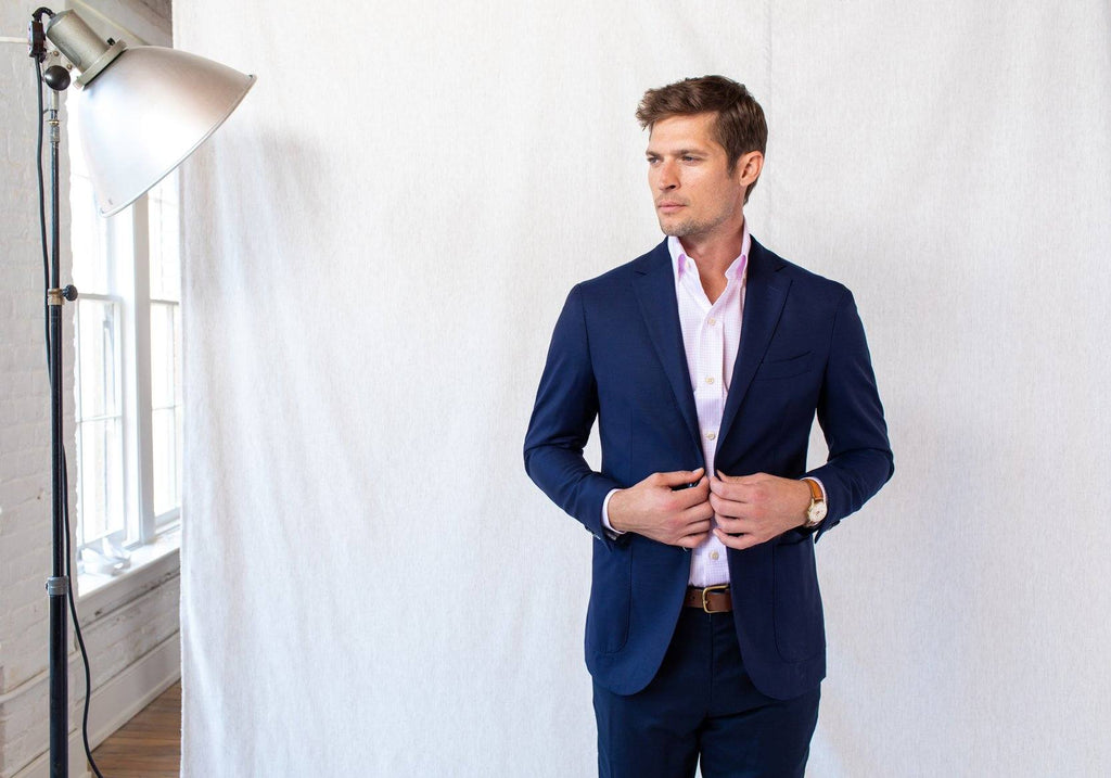 The Pink Kimball Check Dress Shirt Dress Shirt- Ledbury