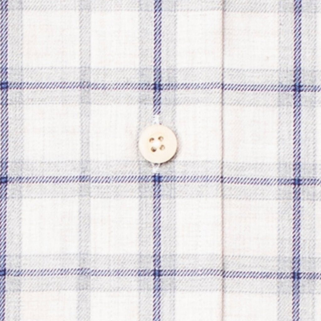 The Light Grey Heather Dartmore Flannel Casual Shirt- Ledbury