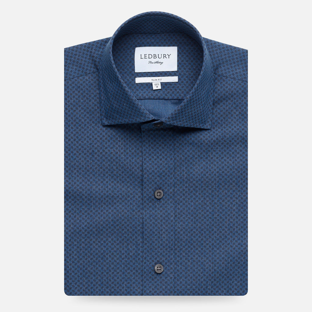 The Winhall Print Dress Shirt Dress Shirt- Ledbury