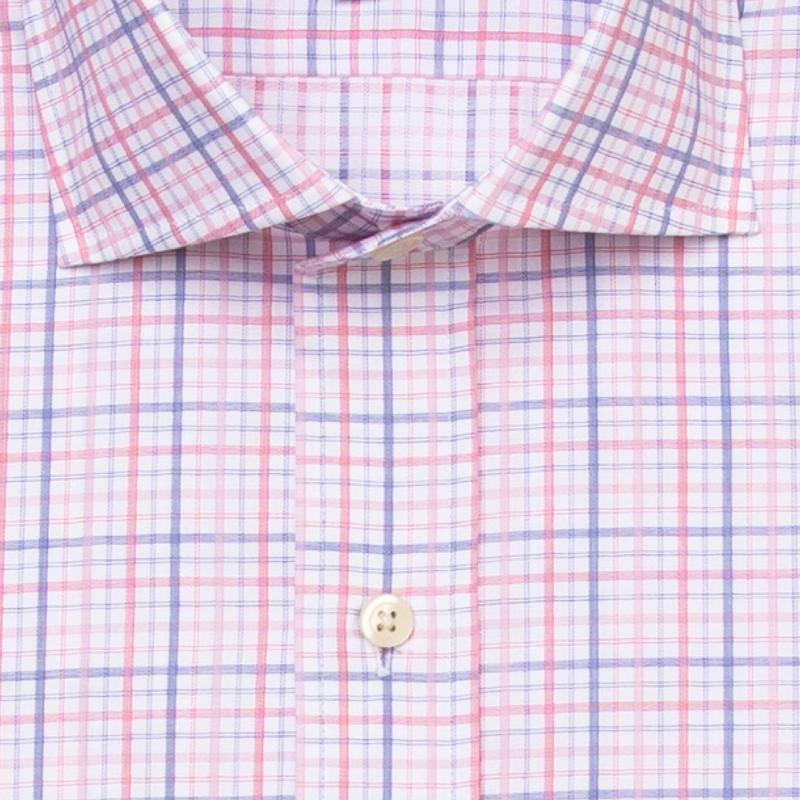 The Pink Drazin Check Dress Shirt Dress Shirt- Ledbury