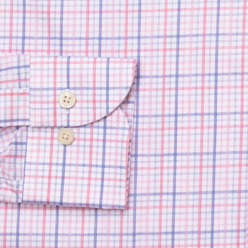 The Pink Drazin Check Dress Shirt Dress Shirt- Ledbury