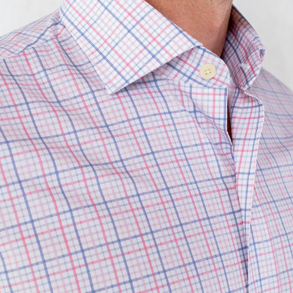 The Pink Drazin Check Dress Shirt Dress Shirt- Ledbury