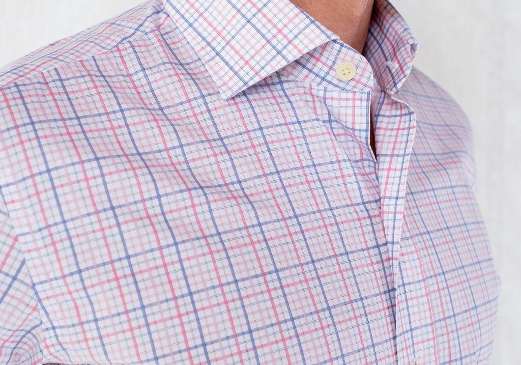 The Pink Drazin Check Dress Shirt Dress Shirt- Ledbury