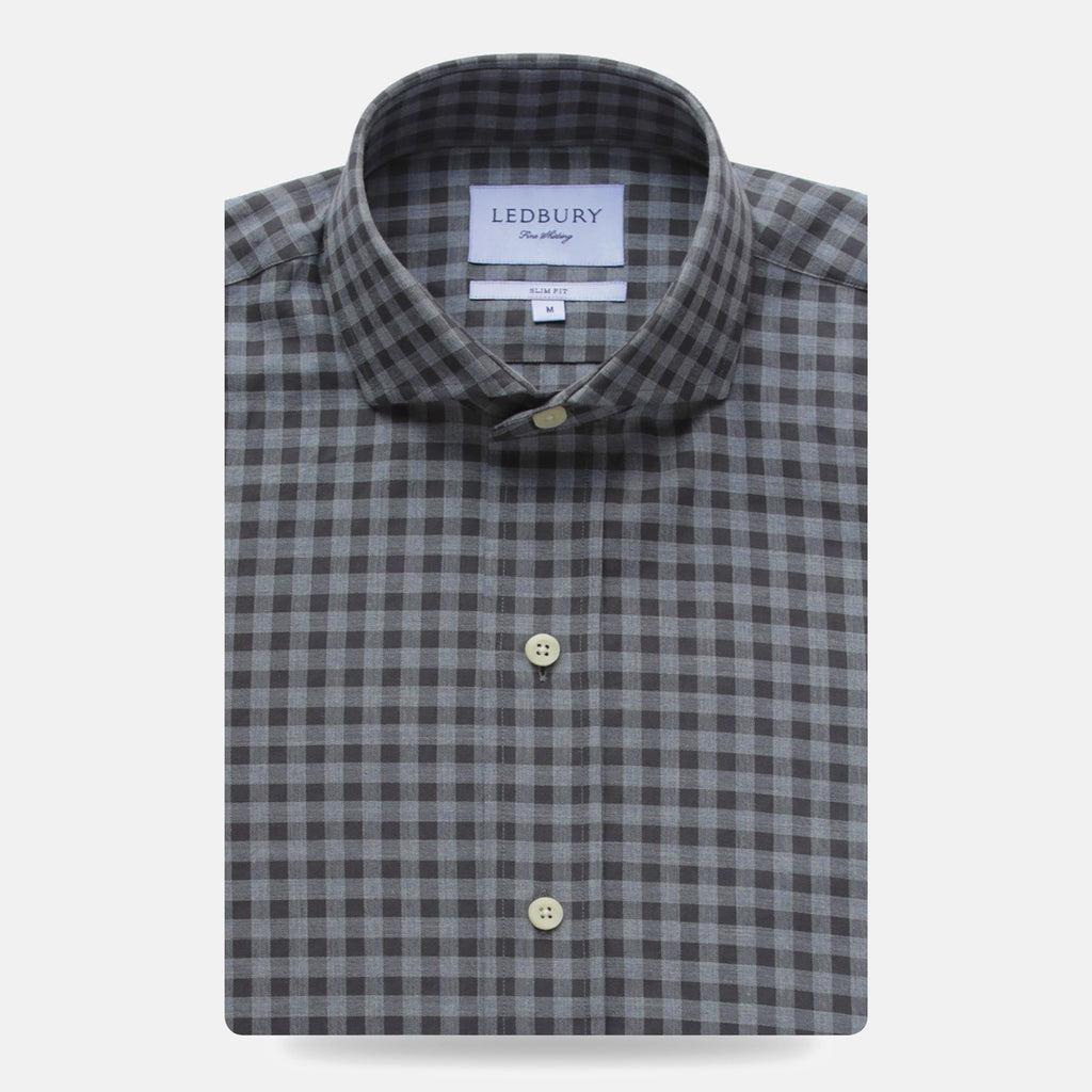 The Pecan Delham Brushed Gingham Casual Shirt Casual Shirt- Ledbury