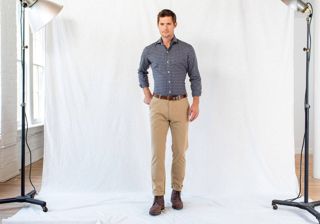 The Pecan Delham Brushed Gingham Casual Shirt Casual Shirt- Ledbury