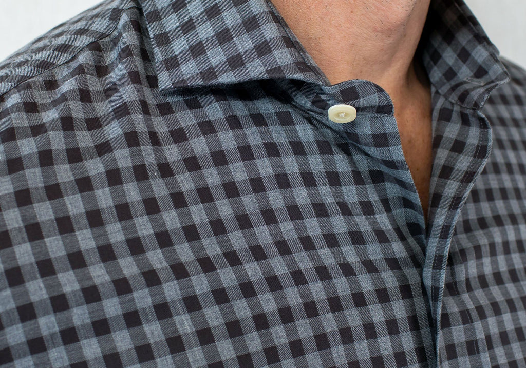 The Pecan Delham Brushed Gingham Casual Shirt Casual Shirt- Ledbury