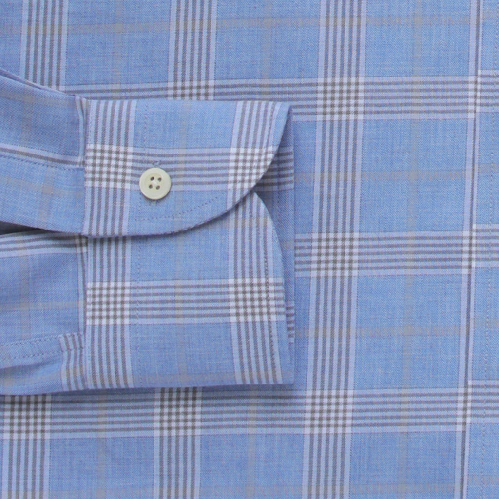 The Blue Clovercrest Cashmere Dress Shirt Dress Shirt- Ledbury