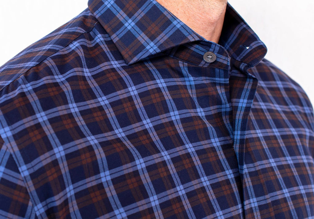 The Dark Blue Goode Plaid Casual Shirt Casual Shirt- Ledbury