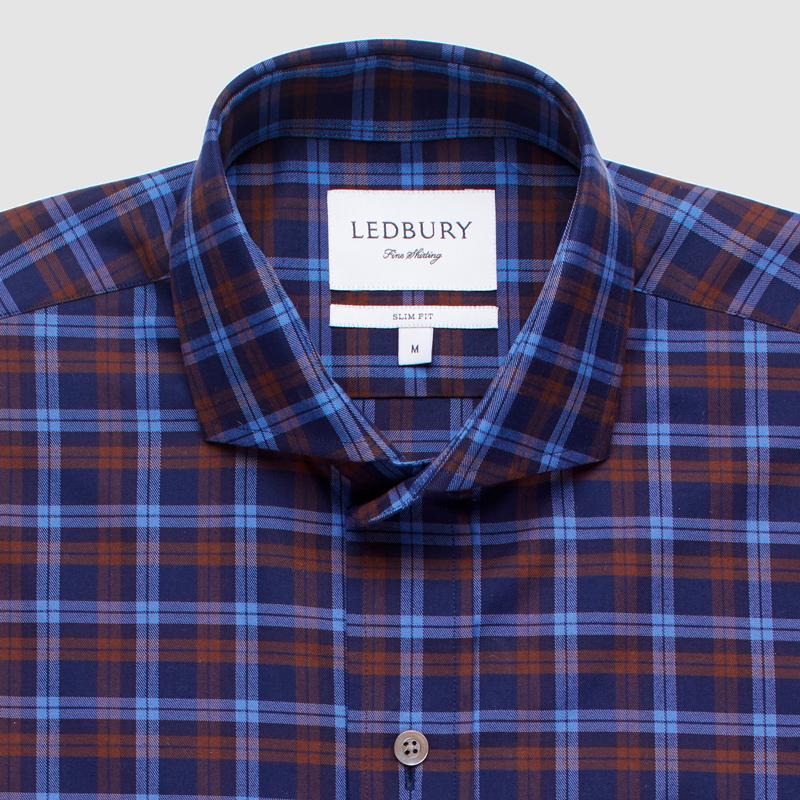The Dark Blue Goode Plaid Casual Shirt Casual Shirt- Ledbury