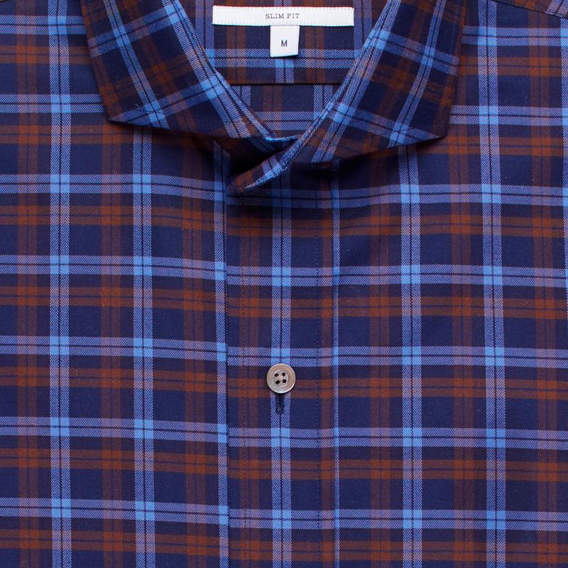 The Dark Blue Goode Plaid Casual Shirt Casual Shirt- Ledbury